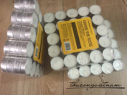 Đèn cầy tealight màu trắng (2 cái)